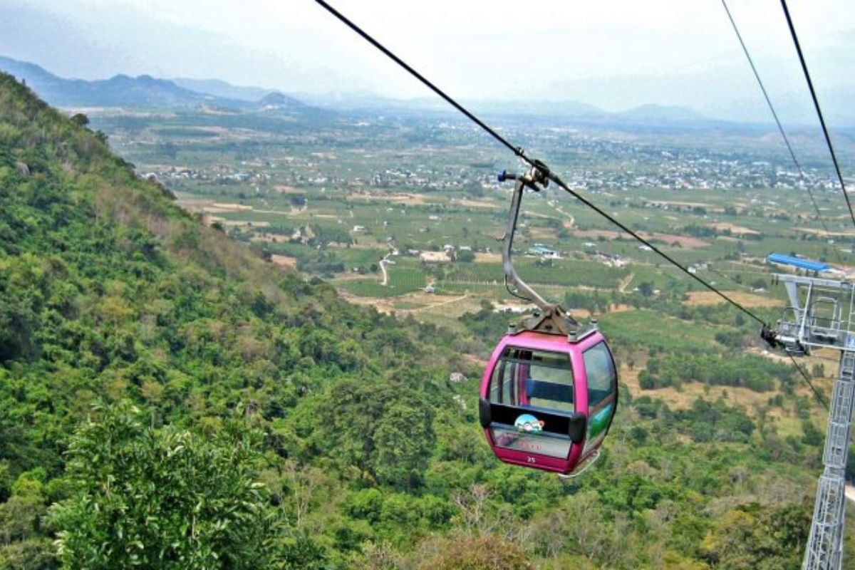 Cable Car Views of Ta Cu Mountain 